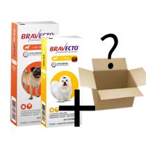 Kit 1 Bravecto 2-4,5Kg 112,5Mg + 1 Bravecto 4,5 a 10kg 250Mg Comprimido Anti Pulgas e Carrapatos