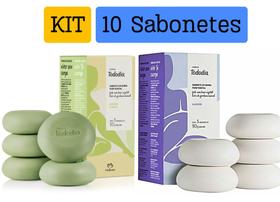 Kit 1 caixa de sabonete Alecrim e Sálvia + 1 caixa sabonete algodão Mais vendido Natura - Presente