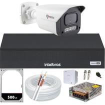 Kit 1 Câmera 1080p Full Color C/Áudio Dvr Intelbras 4ch 500GB