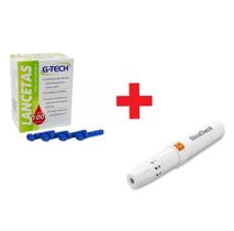 Kit 1 Caneta Lancetadora + 100 Lancetas Agulha 30g Kit 1 Caneta Lancetadora + 100 Lancetas Agulha 30g