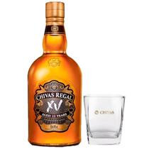 Kit 1 chivas regal xv (15 anos) 750 ml + 1 copo de vidro personalizado Kit 1 chivas regal xv (15 anos) 750 ml + 1 copo de vidro personalizado
