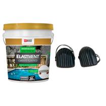 KIT 1 Cimento Elástico Cinza Elastment 20KG + 1 Joelheira de Proteção em EVA Cortag KIT 1 Cimento Elástico Cinza Elastment 20KG + 1 Joelheira de Proteção em EVA Cortag