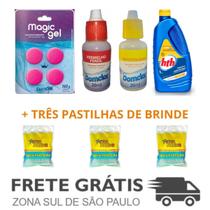 Kit 1 Clarifica HTH, Reagente Fenol, Ortotolidina, MagicGel