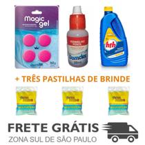 Kit 1 Clarificante, 1+ Reagente 1+ Fenol 1+Magic Gel Domclor