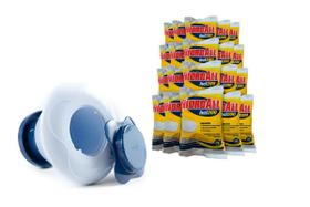 Kit 1 Clorador Flutuante 20 Pastilhas De Cloro HCL 200g Para Piscinas