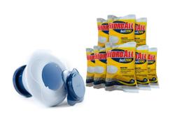 Kit 1 Clorador Flutuante 8 Pastilhas De Cloro HCL 200g Para Piscinas