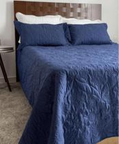 kit :1 Colcha Stephany Casal 2.20 x 2.40 - 2 Porta Travesseiros - Cores variadas - PRIVILEGIO