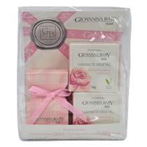 Kit 1 Colônia 20ml + 2 Sabonetes em Barra 90g cada Classic Giovanna Baby