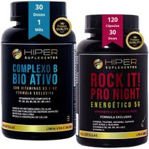 Kit 1 Complexo B Bio Ativo 60 Cápsulas B1 B2 B3 B5 B6 B7 B9 B12 - 1 Rock It - Hiper Suplementos Kit 1 Complexo B Bio Ativo 60 Cápsulas B1 B2 B3 B5 B6 B7 B9 B12 - 1 Rock It - Hiper Suplementos