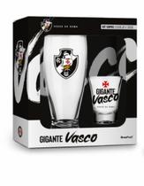 Kit 1 copo munich e 1 copo dose vasco da gama - BRASFOOT