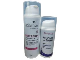 kit 1 creme Renove Skin noite e 1 Hidraskin dia Biodermis