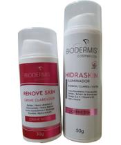 kit 1 creme Renove Skin noite e 1 Hidraskin dia Biodermis