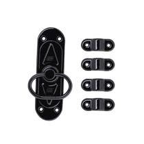 Kit 1 Cremona Cromatizada Preta + 1 Vara Zincada Maciça 1,5m