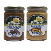 Kit 1 Doce de Leite Mineiro com Chocolate + 1 com Nozes 420g - Fazenda Sonnenhof Kit 1 Doce de Leite Mineiro com Chocolate + 1 com Nozes 420g - Fazenda Sonnenhof