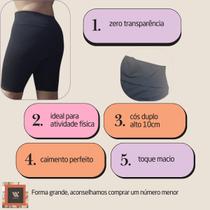 Kit 1 e 2 Bermuda Feminina Ciclista Suplex Premium Shorts até G3