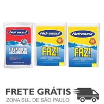 Kit 1 Elevador de Alcalinidade + 2 Cloro Faz Saco HidroAzul