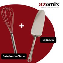Kit 1 Espátula para Bolo + 1 Batedor de Claras ( Fuet)