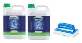 Kit 1 Esponja E 2 Detergente Limpa Borda 5 Litros Cris Água - Cris Agua