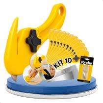 Kit 1 Estilete Segurança 9mm Bico de Pato Vonder REF 3599009002 + 10 LAMINAS