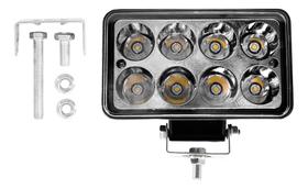 Kit 1 Farol De Milha Auxiliar Agrícola Off Road 24w 6500k