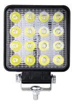 Kit 1 Farol Milha Auxiliar 16 Led Agrícola Off Road 48w Kit 1 Farol Milha Auxiliar 16 Led Agrícola Off Road 48w