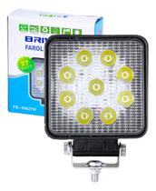 Kit 1 Farol Milha Auxiliar Off Road Led Agrícola 27w Briwax Kit 1 Farol Milha Auxiliar Off Road Led Agrícola 27w Briwax