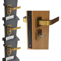 Kit 1 Fechadura Banheiro + 3 Externa Quarto - MGM