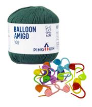 Kit 1 Fio Balloon Amigo - Pingouin + 10 unidades de marcadores de ponto cadeado