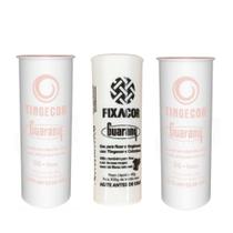 Kit 1 Fixacor + 2 Corante Tecidos Tinge Cor Guarany
