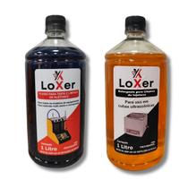 Kit 1 Fluido Líquido P/Testar 1L + 1 Detergente Limpeza Bicos Injetores 1L - Loxer Kit 1 Fluido Líquido P/Testar 1L + 1 Detergente Limpeza Bicos Injetores 1L - Loxer