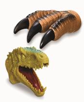 kit 1 Garra + 1 Fantoche Tiranossauro Rex Boneco Dinossauro - Adijomar Brinquedos
