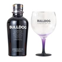 Kit 1 Gin Bulldog 750 ml + Taça de Vidro