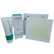 Kit 1 Hidrogel Ally Gel Casex 85g + 1 Curativo Alginato de Calcio E Sódio 10x10cm