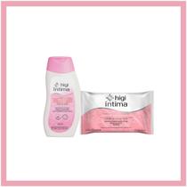 Kit 1 higi íntima sabonete softcare, 1 lenços umedecido Kit 1 higi íntima sabonete softcare, 1 lenços umedecido