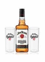 Kit 1 Jim Beam Original 1000ml + 2 Copos Highball Kit 1 Jim Beam Original 1000ml + 2 Copos Highball