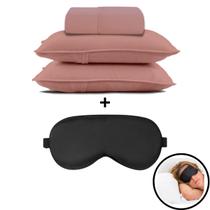 Kit 1 Jogo de Cama Casal 100% Algodão + 1 Máscara de Dormir