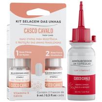 Kit 1 Kit Selagem Das Unhas 9ml + 1 Amolecedor De Cutículas 30ml Casco Cavalo