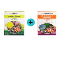 Kit 1 Labcon Amônia Água Salgada 1 Labcon Ciclídeos e Marinhos