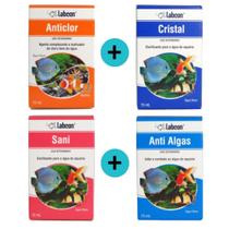 Kit 1 Labcon Anticlor 15ml 1 Labcon Cristal 15ml 1 Labcon Sani 1 Labcon Antialgas 15ml Alcon