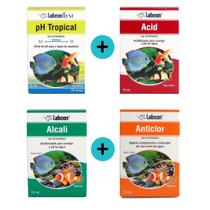 Kit 1 Labcon PH Tropical 15ml + 1 Labcon Acid 15ml + 1 Labcon Alcali 15ml + 1 Labcon Anticlor 15ml
