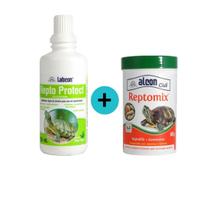 Kit 1 Labcon Repto Protect 100ml + 1 Ração Reptomix 60g - Alcon