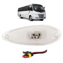 KIT 1 Lanterna Lateral Ônibus 1 LED BIVOLT CRISTAL +Conector KIT 1 Lanterna Lateral Ônibus 1 LED BIVOLT CRISTAL +Conector