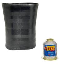 Kit 1 Lata Oval Preta + 1000jds De Linha Setta P/ Pipa