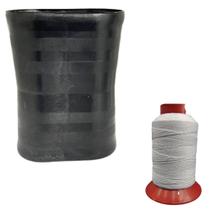 Kit 1 Lata Oval Preta + 500jds De Linha Setta P/ Pipa