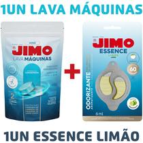 KIT 1 Lava-Máquinas Nova Fórmula 2x17g + 1 Odorizante Essence Limão 6ml - JIMO