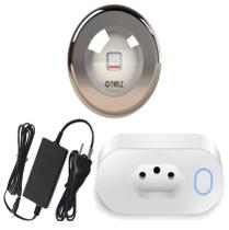 Kit 1 led 20w azul premium inox tholz fonte tomada wifi