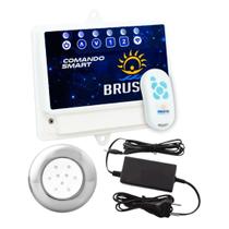 Kit 1 LED Piscina 9W Inox + Central de Comando Wifi - Azul Kit 1 LED Piscina 9W Inox + Central de Comando Wifi - Azul