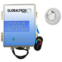 Kit 1 Led Piscina Rgb 4W + Central + Controle Touch Luxpool