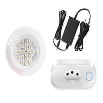 Kit 1 Led Power Led 5w Abs Branco 24 + Fonte + Tomada Wifi