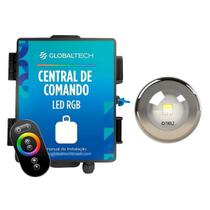 Kit 1 LED RGB 7,5W + Central de Comando Globaltech 60W
